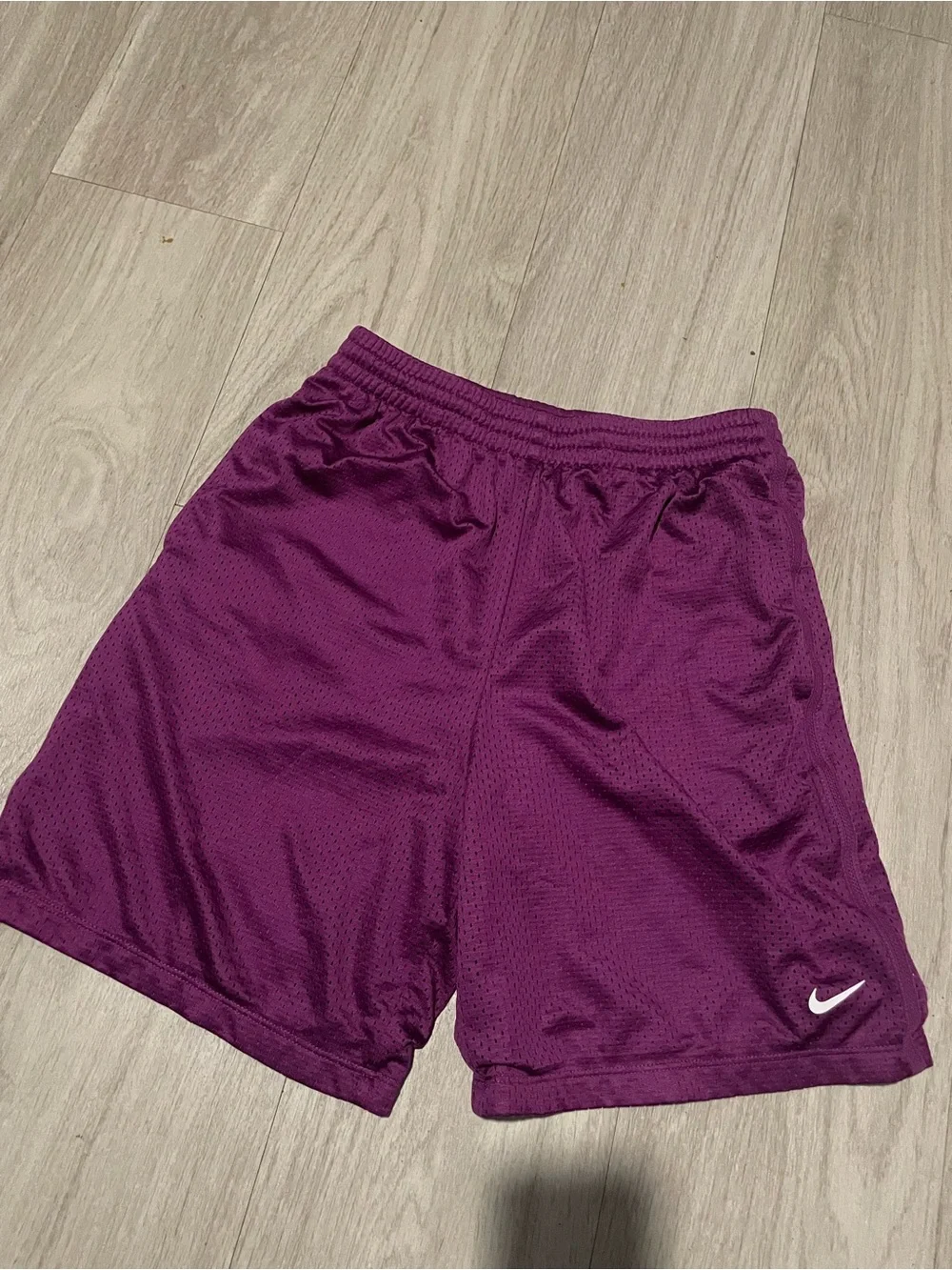 Nike Purple Mesh Kids Athletic Shorts